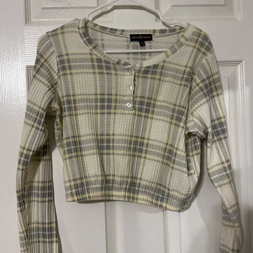 Plaid sweater